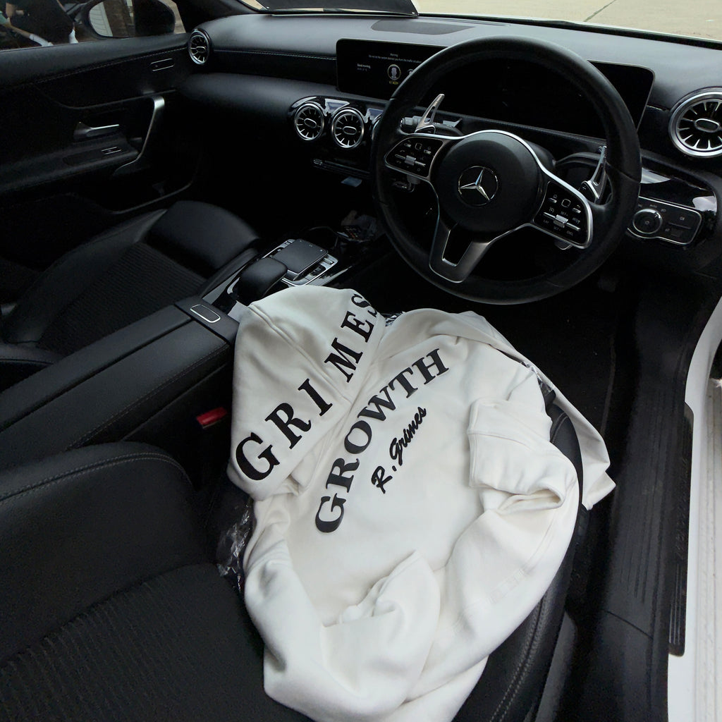White Growth Oversized Hoodie